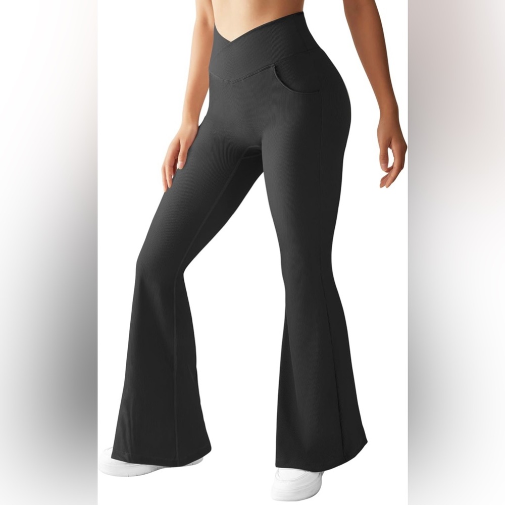 Ribbed Flare Leggings